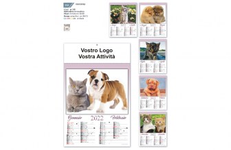 Calendario con cani e gatti