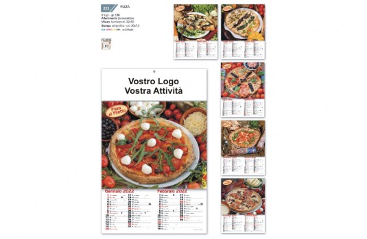 Calendario per pizzerie